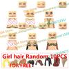 18+ Adult Building Block MOC Anime Action Figure Sexy Model Date Cartoon Swimwear Girl Hair Kit Ornament Toy Gift Collection F31