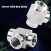 Industrial T Type Stainless Steel Tees Fitting High Pressures Corrosion Resistant for Plumbing Irrigation Daily Use
