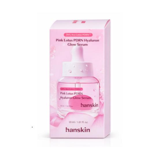 Hanskin Pink Lotus PDRN Hyaluron Glow Serum Hydrating & Radiance Boost 30ml