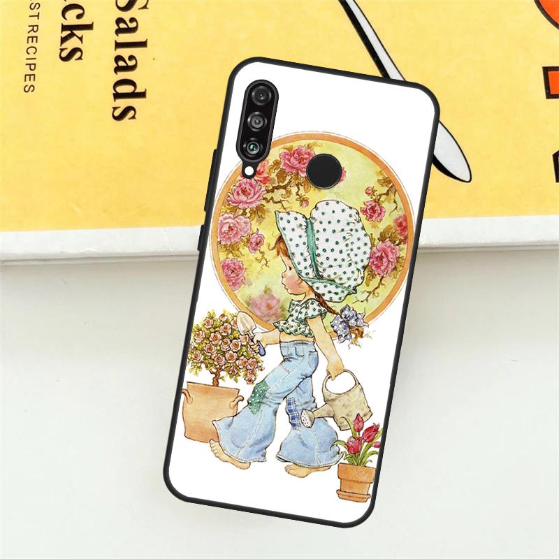 Sarah Kay pattern For Huawei Nova 12S 12i 9 10 SE 7i 8i 11i Y60 Y61 Y70 Y72 Y73 Y90 Y91 P20 P40 P30 Lite Case