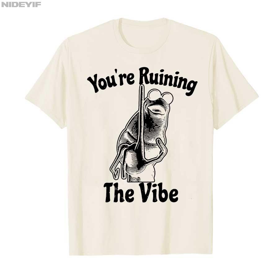 You Are Destroying The Vibe Funny Marcus The Worm Meme Mens Womens Casual Fashionable Comfortable Pure Cotton Tshirt