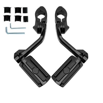 Harley Gliding Double Lights Footrest & Guard Bar for Road King, Fat Boy, Street Glide