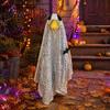 Halloween Decor for Lawn Goose Ghost Costume, Porch Outfit Outdoor Garden Statue Attire Decor, Spooky Holiday Clothing, Funny Yard Ornament