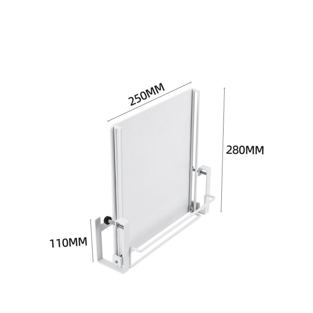 Space-Saving Foldable Cabinet-Door Rack Expandable Fold-down Door with