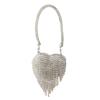Herzförmige Retro-Umschlags-Tasche Luxuriöses Design Bling-Stil Mini-Tasche Kleine Größe Strasssteine Abend-Clutch Abendveranstaltungen