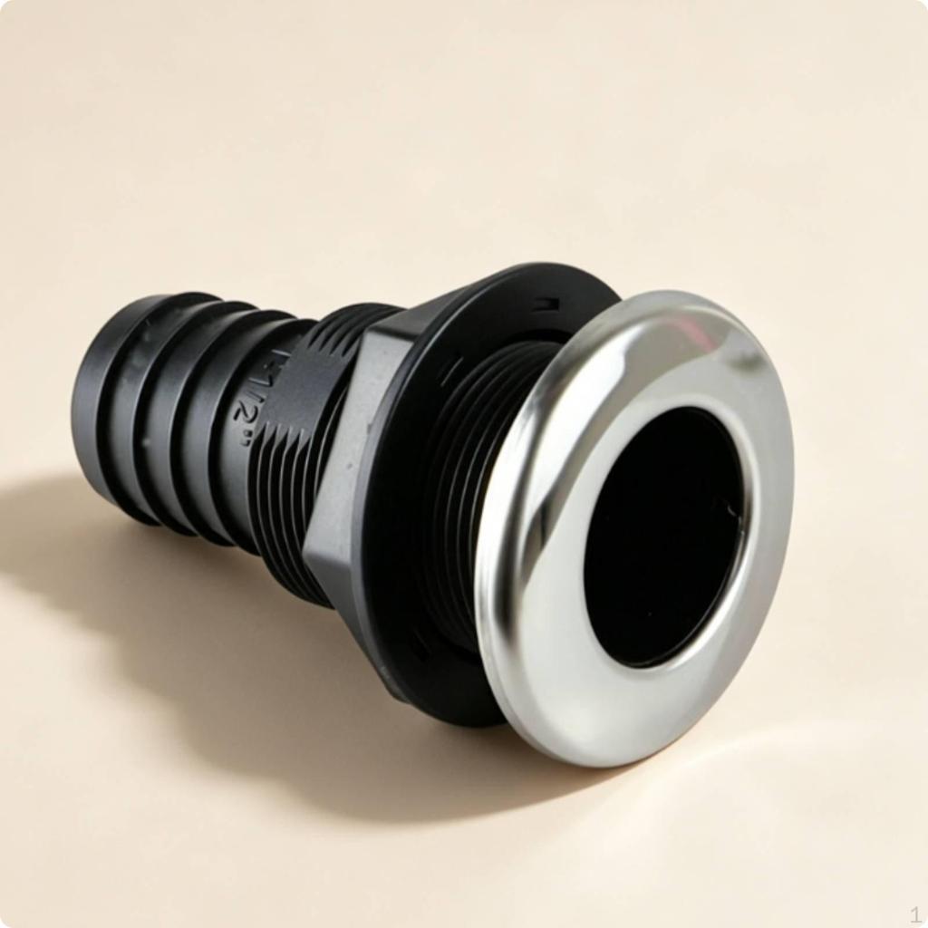 Boat Bilge Pump Drain Hose Fitting Stainless Steel Cap ThruHull Saltwater Resistant