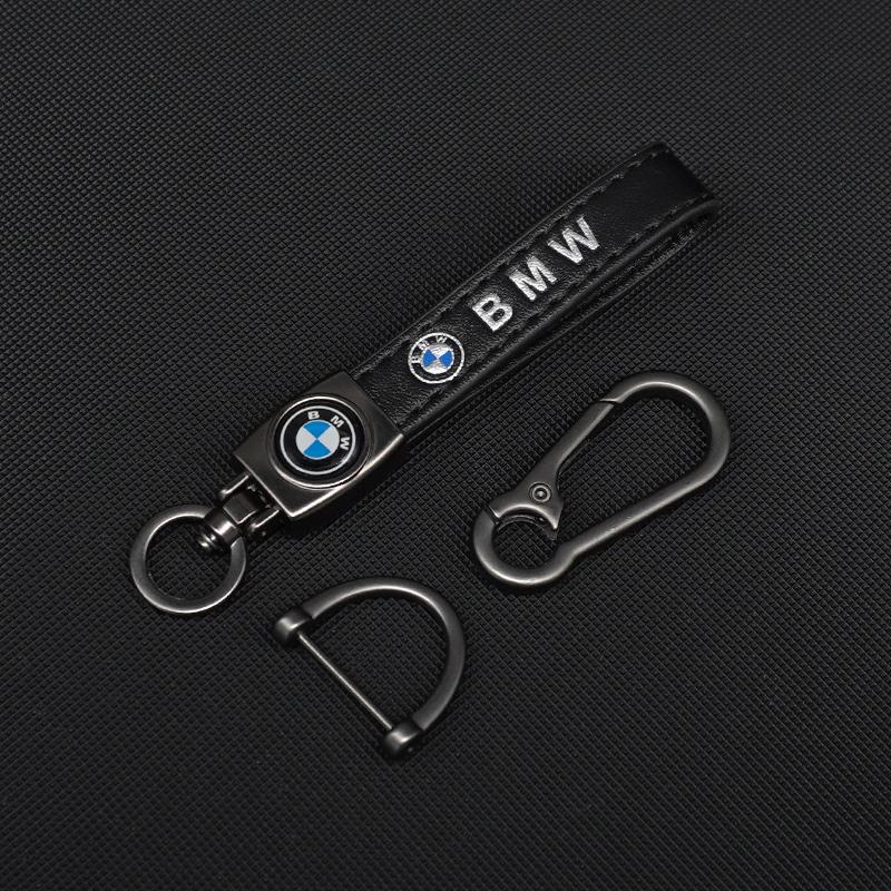 2024 Leather Metal Logo Key Chain Luxury Car Keychain For BMW E46 E90 E39 E60 E36 E30 E61 E91 E92 E87 F10 F20 F30 Auto Accessory rvsh75