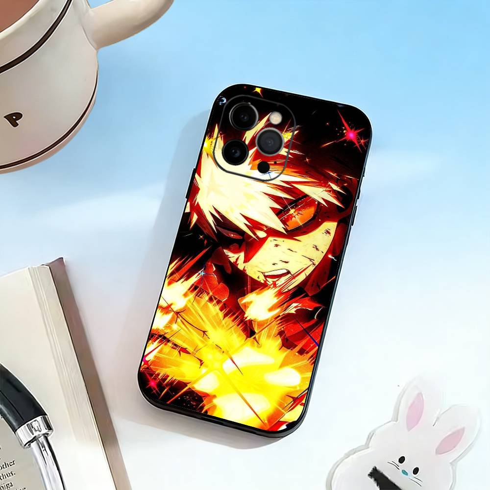 Katsuki Bakugo H-Hero Academia Phone Case Silicone Soft For IPhone 17 16 15 14 13 12 11 X XR Plus Pro Max Plus