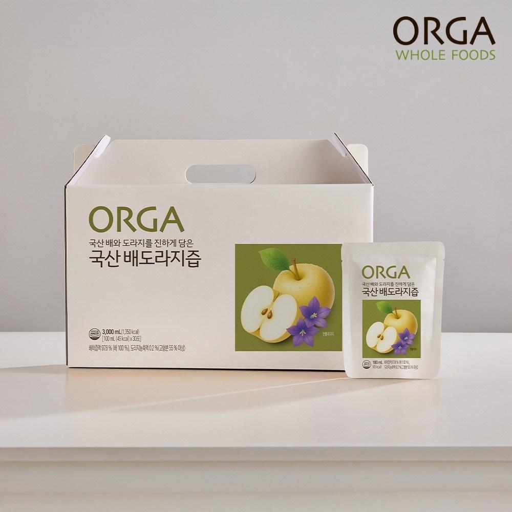 ORGA Domestic Pear and Balloon Flower Root Juice 100ml x 30 pouches 100ml 1 pcs