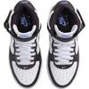Nike Air Force 1 Slip Resistant Abrasion Resistant Mid top Kids' Skateboarding Shoes Black White Blue Unisex Sneakers FN1193-600