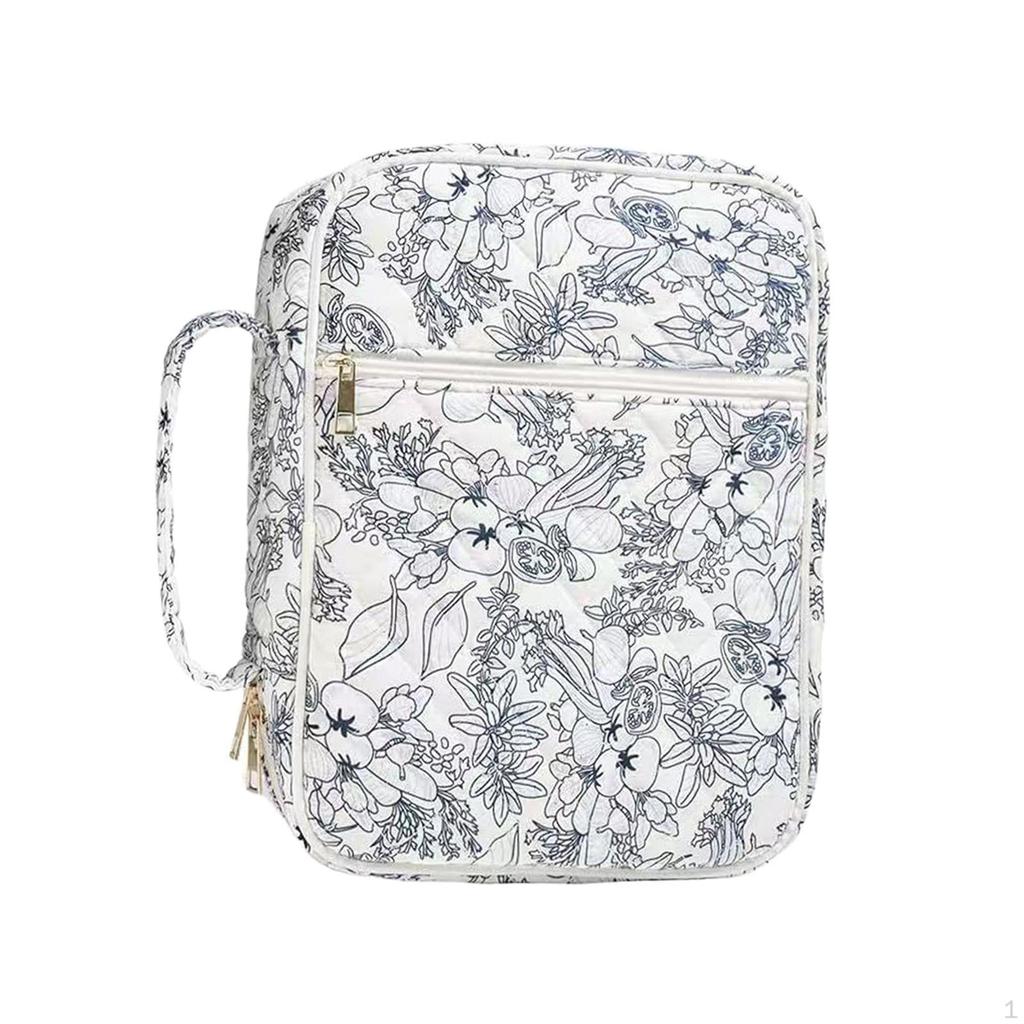 Capa para Bíblia Capa, Multifuncional, Compacta, Bolso com Zíper Bolsa de Proteção para Materiais de Estudo das Escrituras