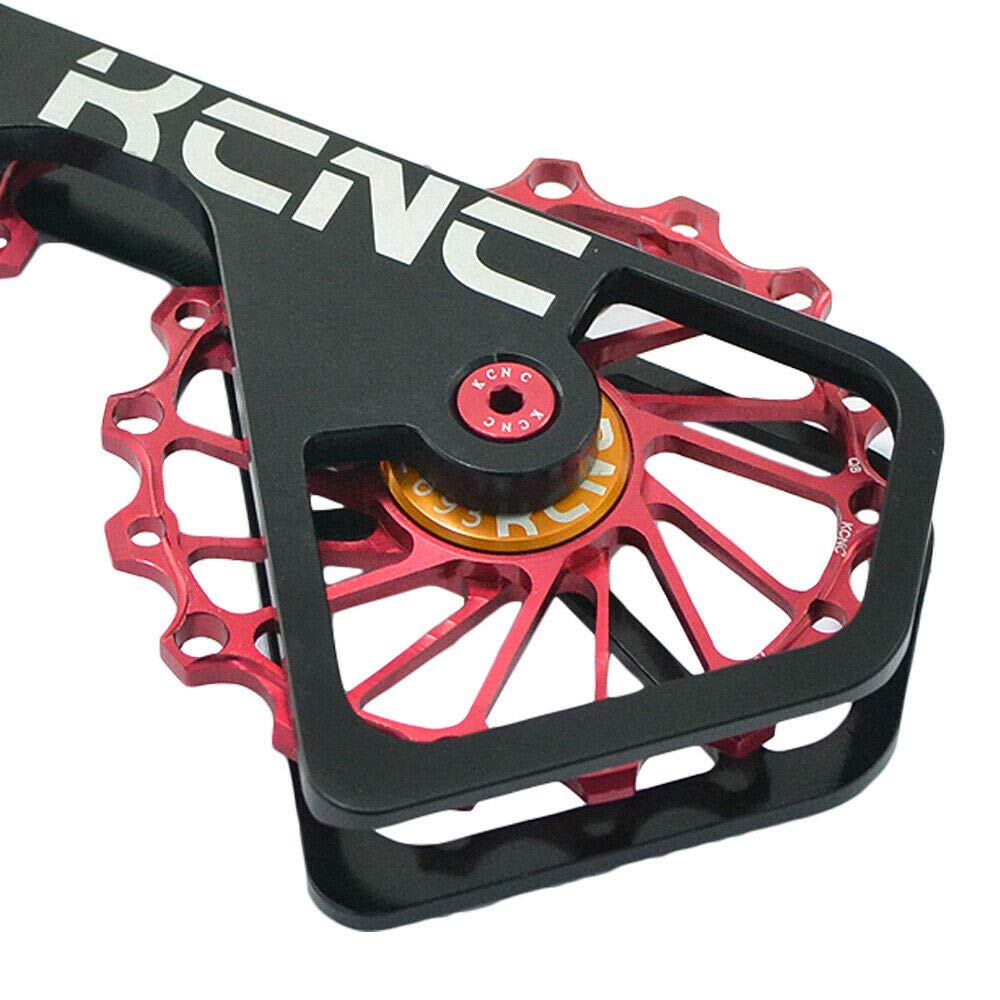 KCNC Road Oversized Pulley Cage For Shimano Ace SK2259 Ultegra/Dura 6700/6770/6800/6870/7900/7970/9000/9070, Red, KOT32-R,