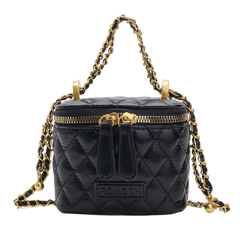 Adorable Girls Bucket Bag Stylish Japanese Princess Handbag Chic Quilted Design