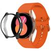 Silicone Strap+TPU Case for Samsung Galaxy Watch 5 44mm 40mm/4 44mm 40mm Sport Wristband for Samsung Watch 5/4 Protective Shell