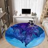 1PC Wolf Pack Office Round Area Rug, Mat Suitable For Office, Under Office Chairs Bedroom Living Room Home Decor, Room Deco