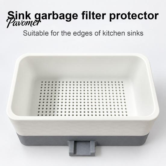 Anti Clogging Sink Strainer Kitchen Basket, Detachable Plastic Fine Mesh Filter, Easy Stable Buckle Filter Cleaning And Clog Prevention Garbage