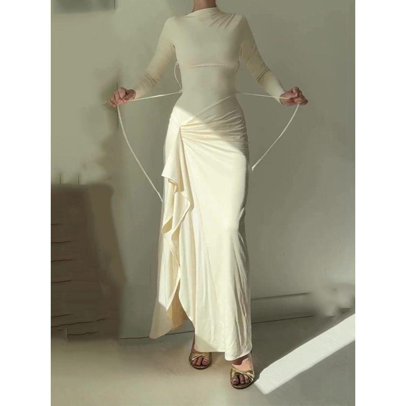 European and American Women clothes Autumn Fashion Sexy Slim fit Slim Split Dress Sexy Slip Dress