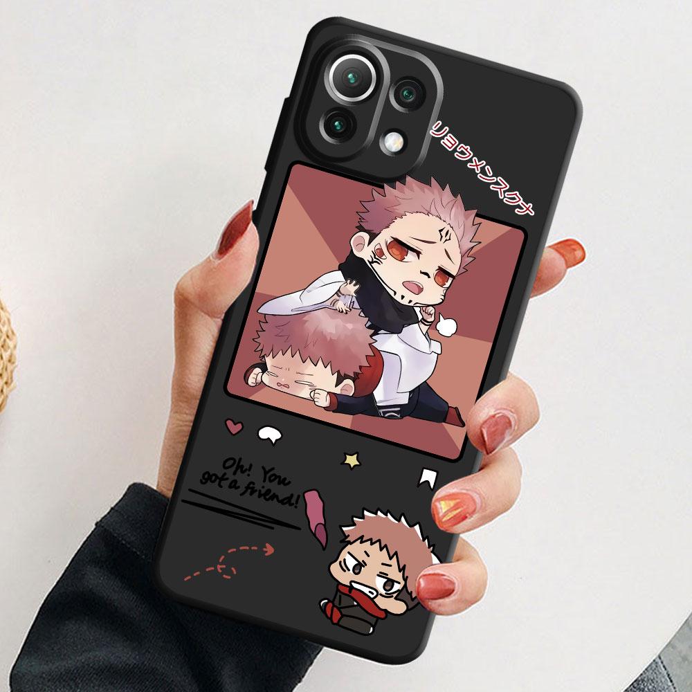 Case Funda for Xiaomi Mi 11i 11X 12S 11T 10 12X 12 Pro 10T 11 Lite 10S 10 Pro 12 Kawayi Jujutsu Kaisen Anime Shell Silicone