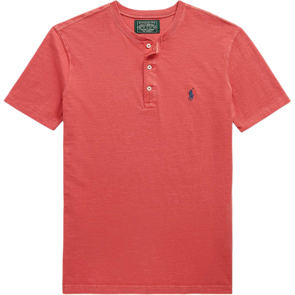 Polo Ralph Lauren SS26 Gerader Schnitt Kurzarm Baumwoll-Poloshirt Herren Oberteile MNPOKNI1N823952-600 M red