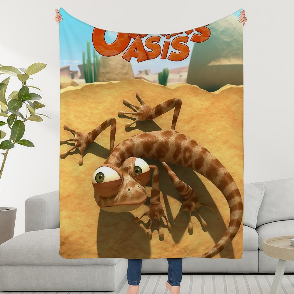 Cartoon Oscar's Oasis Blanket Soft Warm Furry Throw Super Kids Toys Bed Sofa Car Cradle