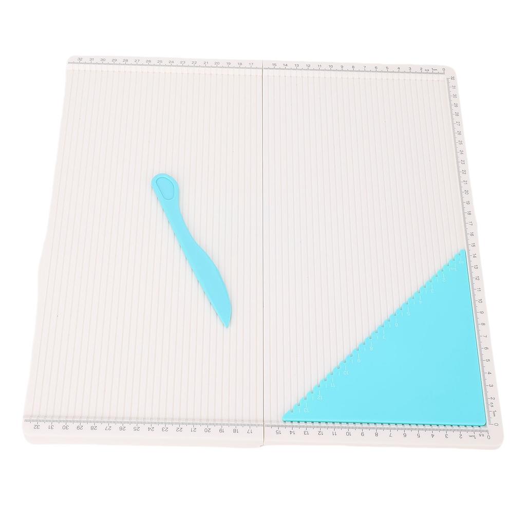 Folding Scoring Board with Triangular Tool 320x320mm Scoring Plate for Making Card Envelope Photo