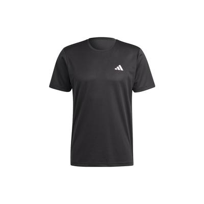 Tennis Fab Tee With Solid Color Logo Men Tops Black HR8727