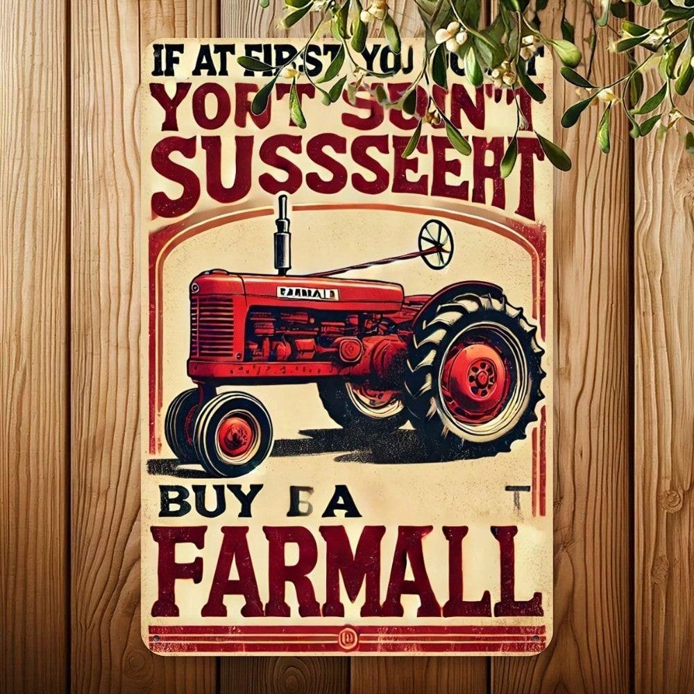 

Vintage Metal Wall Art Sign Retro Home Decor 20x30cm