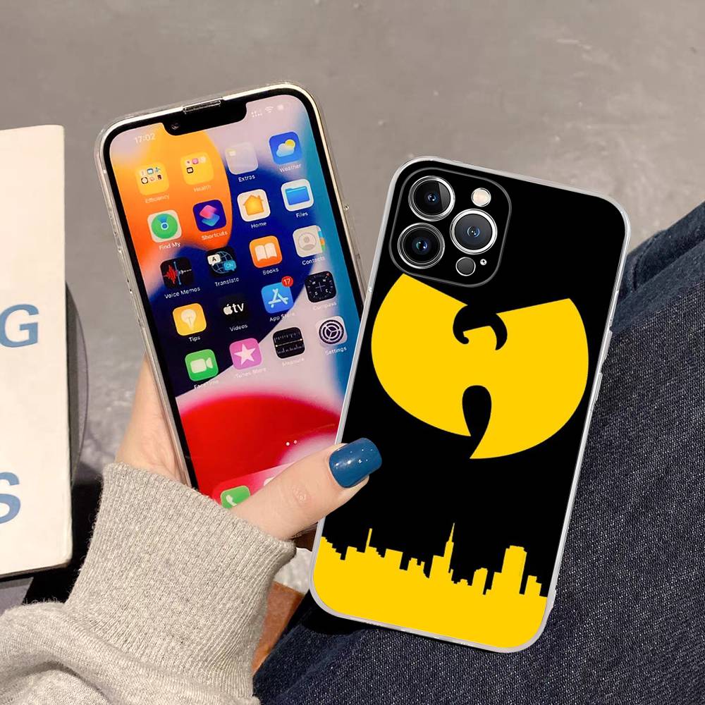 Classic W-wu T-tang Singer C-Clan TPU Silicone Case For IPhone 11 12 13 14 15 16 17 Pro Max Shockproof Clear Back Cover