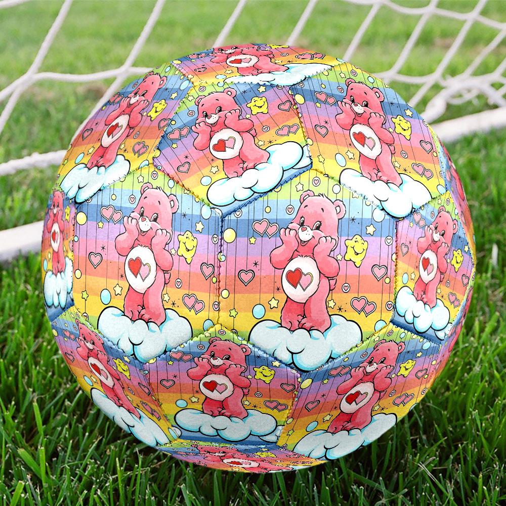 Care Bears Print Size 5 Soccer Ball, Standard Match Football for Sports Game and Team Practice, Ideal Gift for Soccer Fans