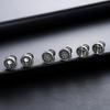 Punk Personality Stainless Steel Engraved Skull Nordic Compass Rune Pattern Stud Earrings for Men Women Does Not Fade Jewelry