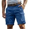 Herren Sommer lockere Baumwoll-Cargo-Shorts mit mehreren Taschen für die Arbeit im Freien und Freizeit