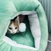 Deep Sleep Cat Bed Cartoon Pet Bed Foldable Removable Washable Pet Sleeping Bed for Small Dog Mat Bag Cave Cats Bed