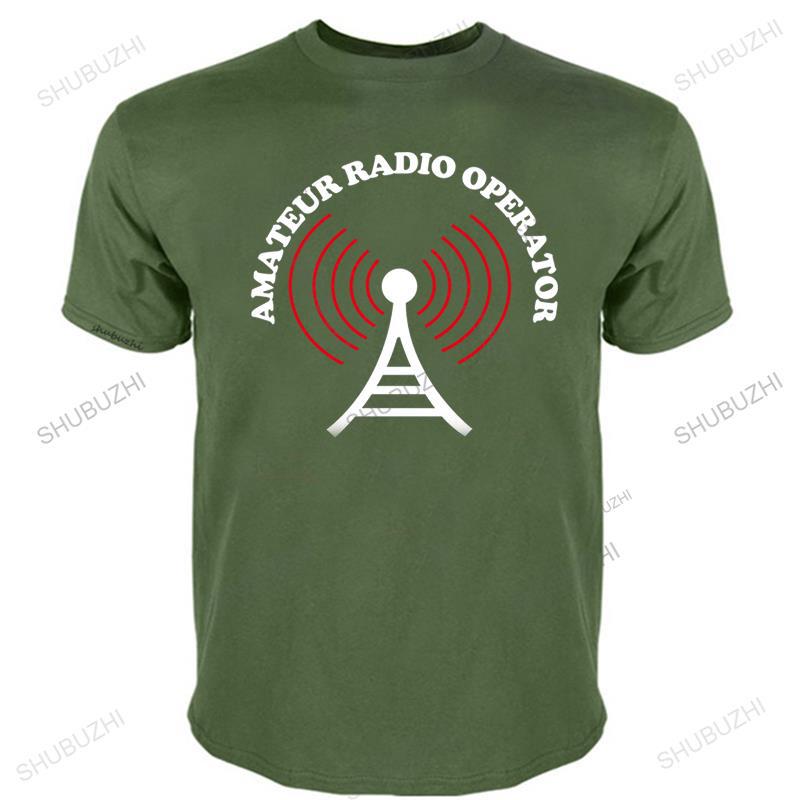 Unisex Summer Top Tees Short Sleeve Amateur Ham Radio Callsign Antenna Bigger Size Unisex Tee-shirt woUnisex Letter Printed T-shirts