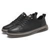 Leather Casual Outdoor Sneakers Men 2025 Flat Designer Soft-sole Board Shoes Comfy Antiskid Genuine Leather Oxford Shoes