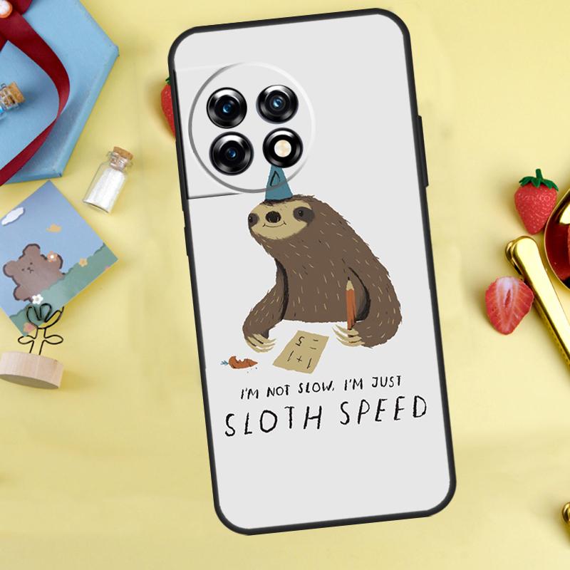 Cute Lovely Cozy Sloth Animal Case For OnePlus 13R 12R 13T 15 13 12 11 10 9 10R 10T 8T Nord 5 CE 4 2 3 Lite N20 N30 Cover