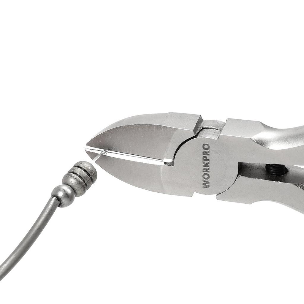 WORKPRO Accessory Tool 8 Piece Handicraft Pliers Flat Round Precision Bead Handmade DIY Spring Automatic Storage Case Included [Complete Edition] Set,