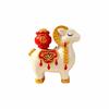 Cute Zodiac Goat Figurine Rotatable Fortune Bag Car Dashboard Ornament Chinese Sheep Ornament  Desk