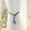 2Pcs Adjustable Curtain Tiebacks, Curtain Ties with Flower Slides, Cute Charms, Boho Curtain Holder Ropes for Home Bedroom Curtains Patio Drapes