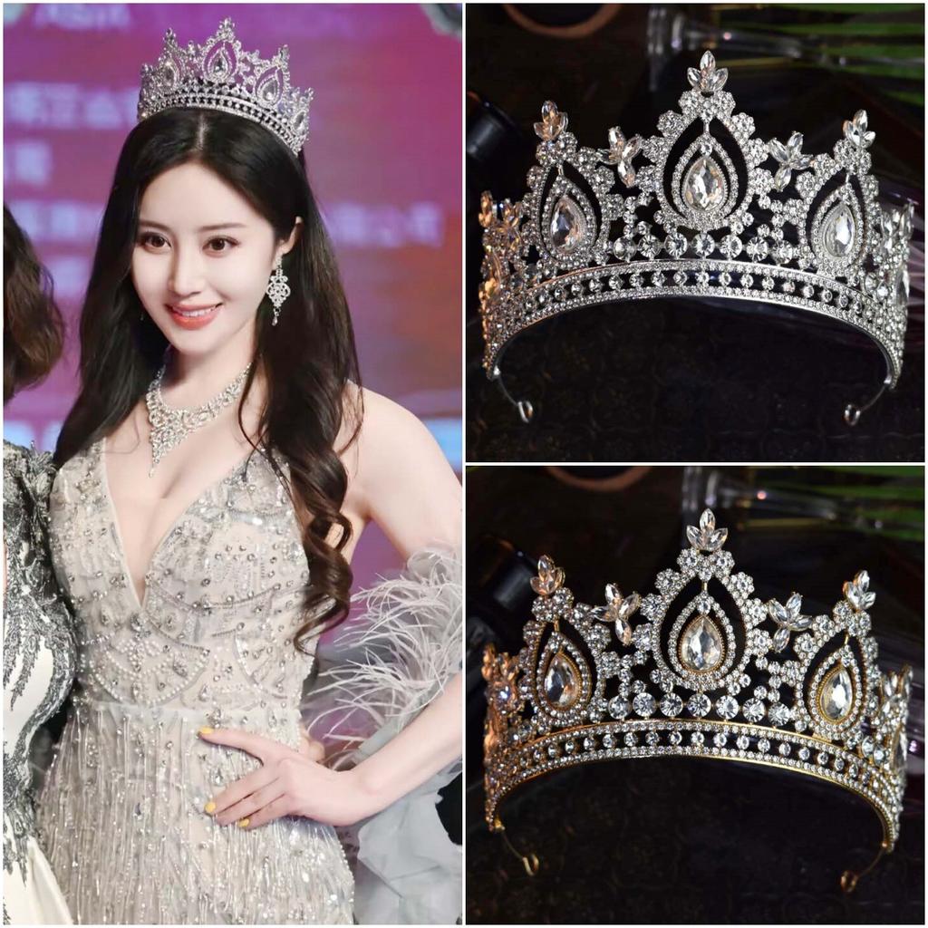 The Bride's Crown Wedding Main Veil  Birthday Hair Accessory  Beauty Pageant Fashion Show  Award Ceremony Tiara  and Grand Style