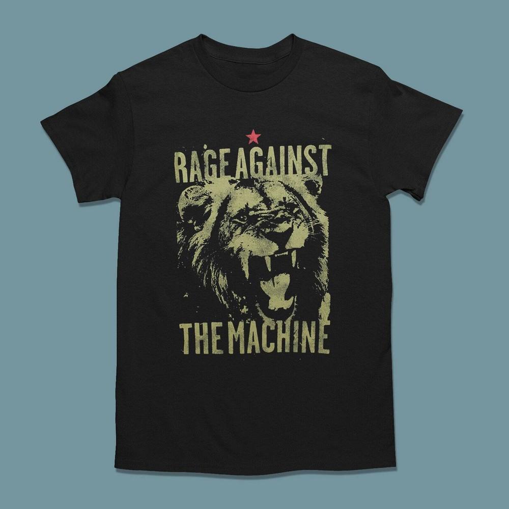 Rage Against The Machine Lion Short Sleeve Crewneck TShirt Unisex T-Shirt XL