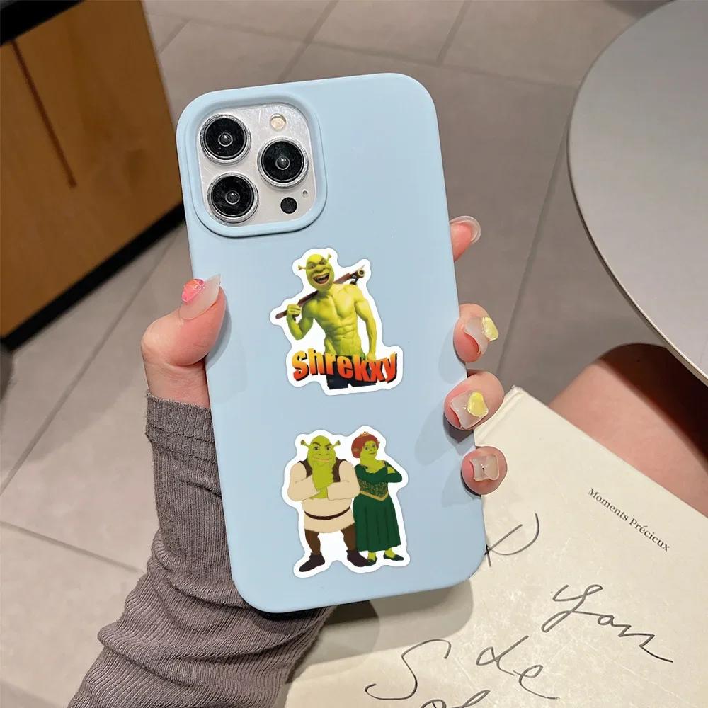 60/120PCS Cartoon Monster Shrek Graffiti Sticker DIY Suitcase Laptop Suitcase Helmet Guitar Phone Sticker Waterproof Decals