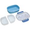 OSK Chiikawa Lunch Box (with Inner Lid), 360ml, with Two 145ml Inner Lids, Made In Japan, Antibacterial PCR-7 Blue