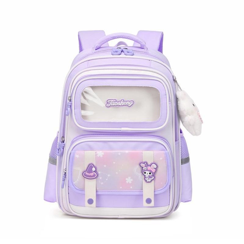Large Capacity Childrens Backpack For Primary School Kids With Comfortable Air Cushion Straps In Stylish Blue Pink Or Co Purple