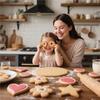 ABKS-Metal Biscuit Cutter Stainless Steel Cookie Cutters Set Heart, Flower Round,Star Shape Molds