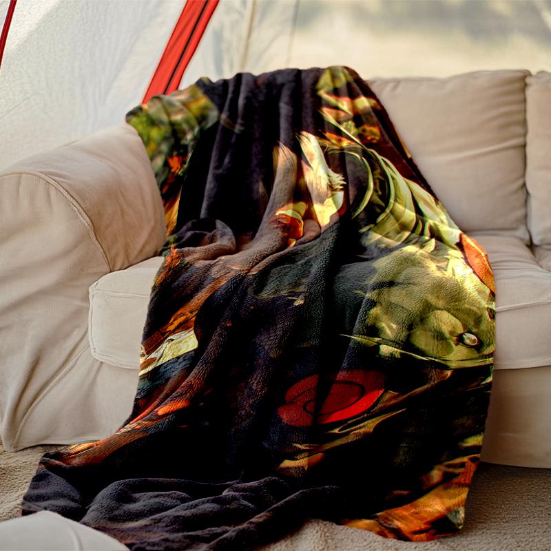 1pc Naruto Blanket, Cozy Valentine's Day Blanket, Multi-functional Nap Blanket Available Throughout the Four Seasons