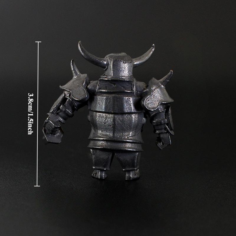 Brass Home Decor Armored Knight Wild Boar Knight Barbarian Soldiers Figurines Desktop Game Decorations Ornament Gift