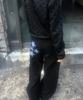 Tansanmageunesyum Star Applique Pants (Black)