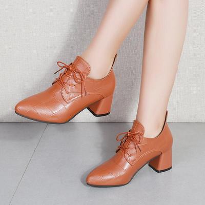 New 2025 Winter Women Boots Thick Heel Flat Shoes Anti-slip Women Ankle Boots Autumn Fashion Leather Boots Size 35-41