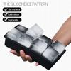 4/6/8 Grid Ice Tray Mould Food Grade Silicone Large Ice Cube Square Tray Mold for Home Fridge Ice Maker Suitable for Beer Whisky