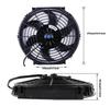 ZAP Performance 10-inch Engine Cooling Fan, Electric Radiator, Universal Slim Push-Pull Cooling Fan, Engine Kit, 12V, 80W Power, Universal, Black, wit